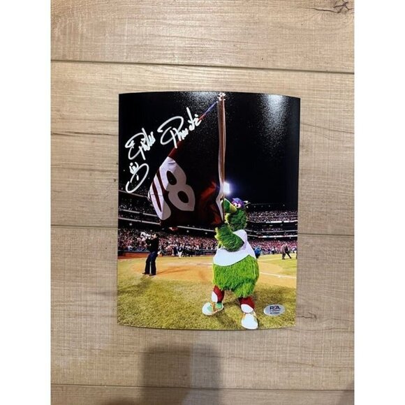 Phillie Phanatic signed autographed Philadelphia Phillies 8x10 Photo PSA - Picture 1 of 3